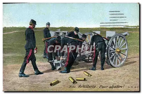 Cartes postales Militaria Artillerie Pour abattre !
