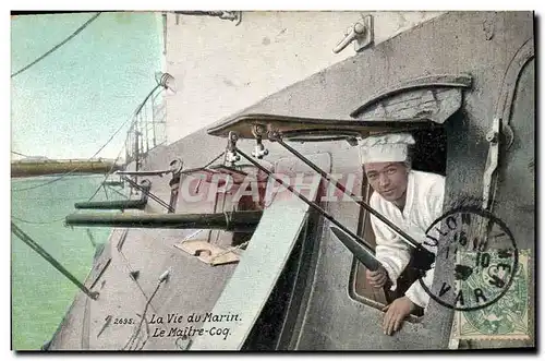 Cartes postales Militaria La vie du marin Le maitre coq