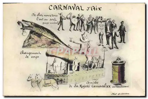 Cartes postales Carnaval Aix en Provence