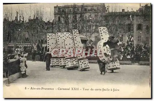 Ansichtskarte AK Carnaval XXII Tour de carte facile a faire Aix en Provence