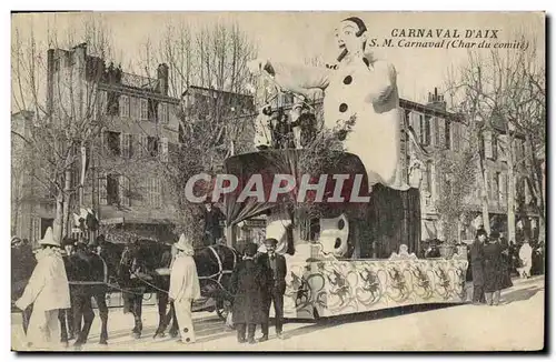Cartes postales Carnaval d&#39Aix Char du Comite Aix en Provence