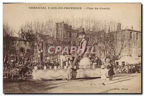 Cartes postales Carnaval d&#39Aix en Provence Char du comite