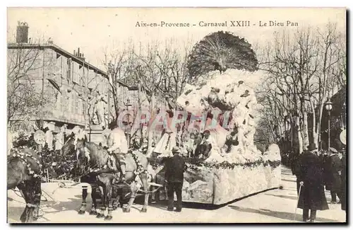 Ansichtskarte AK Carnaval XXIII Le Dieu Pan Aix en Provence
