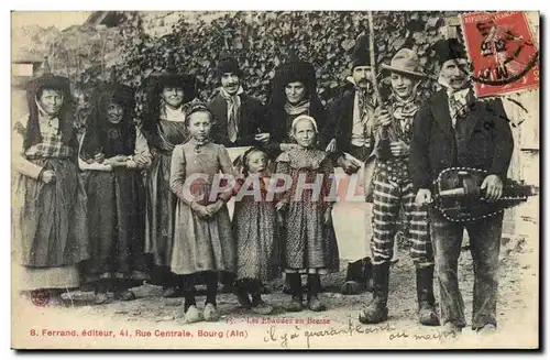 Ansichtskarte AK Folklore Les Ebaudes en Bresse Musique