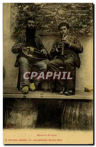 Cartes postales Folklore Menetriers de Vogue Musique