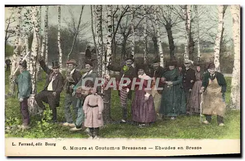Cartes postales Folklore Ebaudes en Bresse