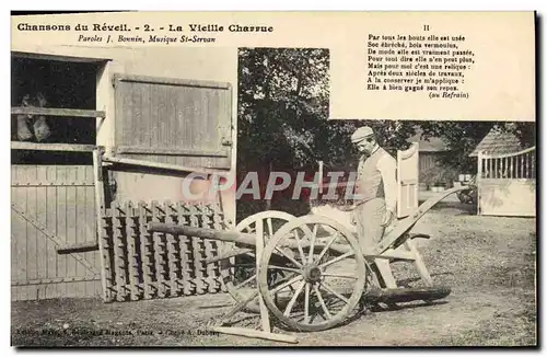 Cartes postales Folklore Chansons du reveil La vieille charrue Bonnin St Servan