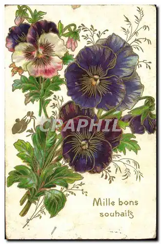 Cartes postales Fantaisie Fleurs