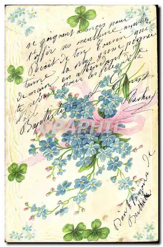 Cartes postales Fantaisie Fleurs