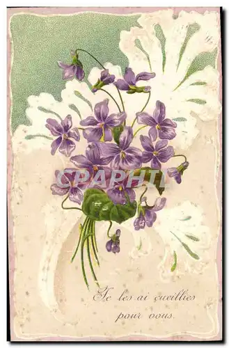 Cartes postales Fantaisie Fleurs