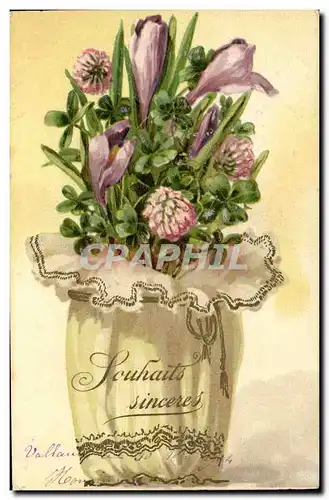 Cartes postales Fantaisie Fleurs