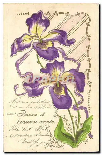 Cartes postales Fantaisie Fleurs