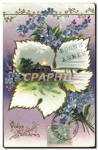 Cartes postales Fantaisie Fleurs