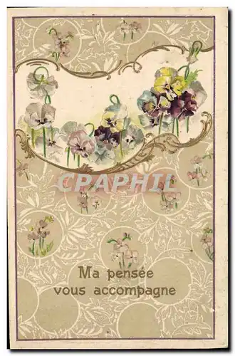 Cartes postales Fantaisie Fleurs