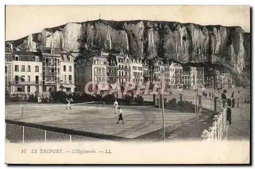 Cartes postales Tennis Le Treport L&#39esplanade