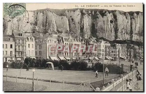 Cartes postales Tennis Le Treport L&#39esplanade