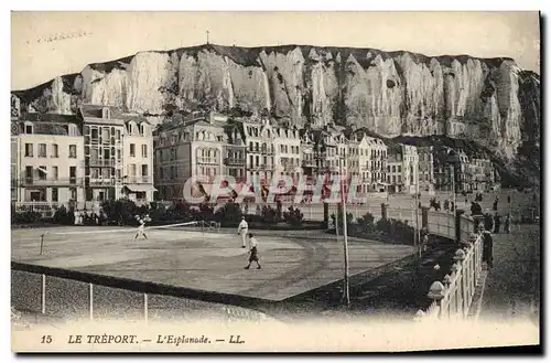 Cartes postales Tennis Le Treport L&#39esplanade