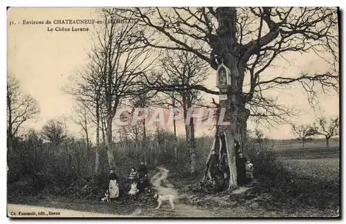 Cartes postales Arbre Environs de Chateauneuf en Thymerais Le chene Lorette