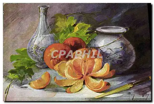 Ansichtskarte AK Fantaisie Nature morte