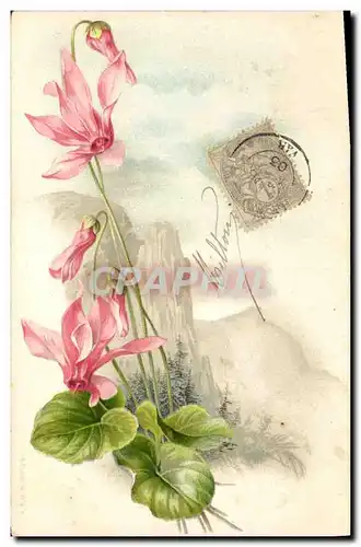 Cartes postales Fantaisie Fleurs