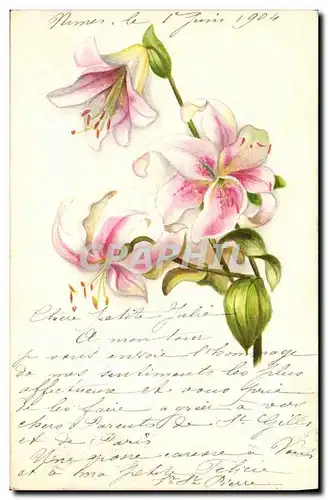 Cartes postales Fantaisie Fleurs