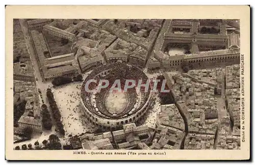 Cartes postales Corrida aux arenes Nimes Course de taureaux