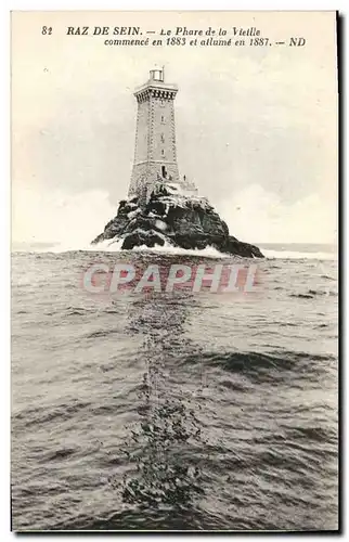 Ansichtskarte AK Phare de la Vieille Raz de Sein