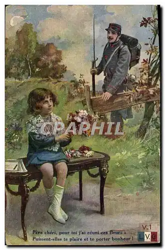 Cartes postales Militaria Enfant Soldat