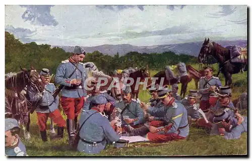 Cartes postales Militaria Une bonne partie de cartes