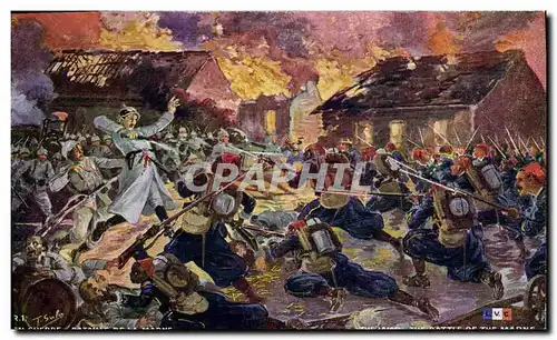 Cartes postales Militaria Bataille de la Marne Les Turcos a Germigny L&#39Eveque