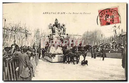 Cartes postales Carnaval d&#39Aix Aix en Provence La reine du desert
