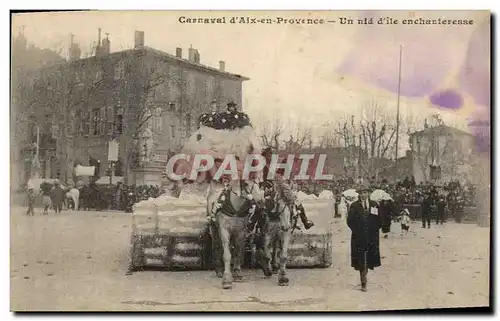 Cartes postales Carnaval d&#39Aix en Provence Un nid d&#39ile enchanteresse