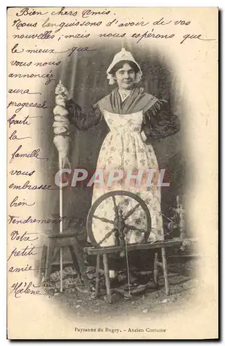 Cartes postales Folklore Bresse Paysanne du Bugey Ancien costume