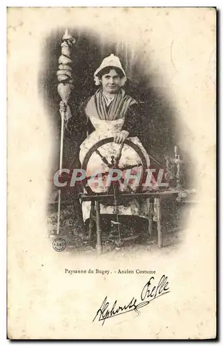 Cartes postales Folklore Bresse Paysanne du Bugey Ancien costume