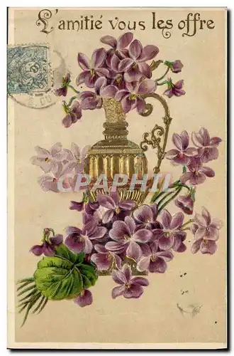 Cartes postales Fantaisie Fleurs