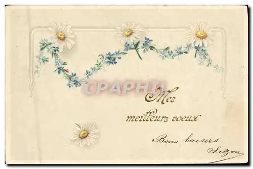 Cartes postales Fantaisie Fleurs