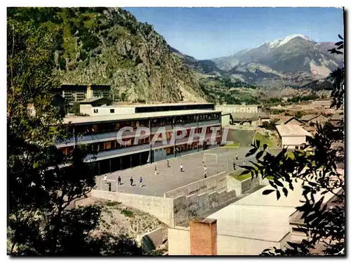 Moderne Karte Stade Modane Le CES Au fond la pointe de Clairy et le Mont Froid Football