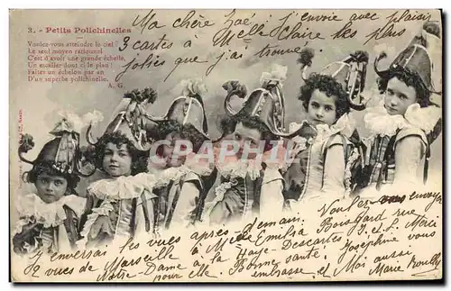 Cartes postales P�errot Pierrots Petits Polichinelles