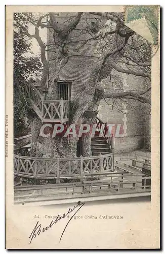 Ansichtskarte AK Arbre Chapelle du gros chene d&#39Allouville