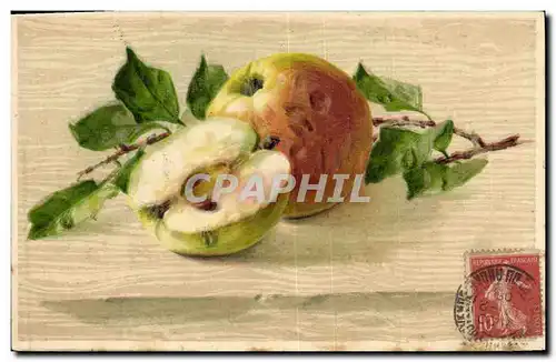 Cartes postales Fantaisie Nature morte Pommes