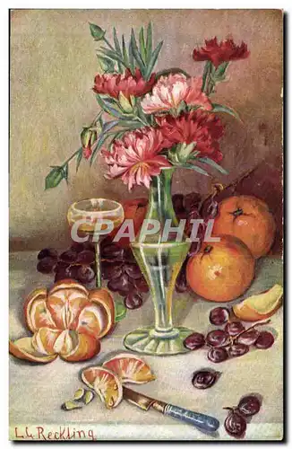 Cartes postales Fantaisie Nature morte Mandarines