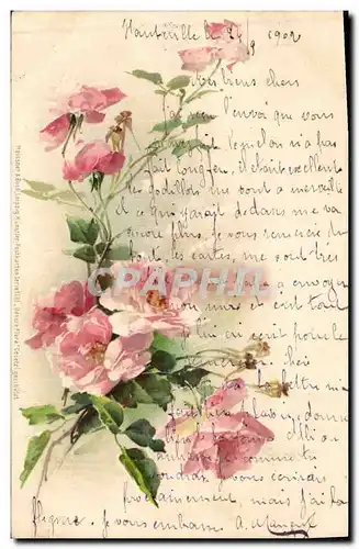 Cartes postales Fantaisie Fleurs