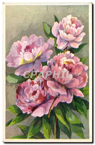 Cartes postales Fantaisie Fleurs