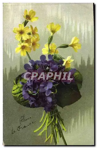 Cartes postales Fantaisie Fleurs