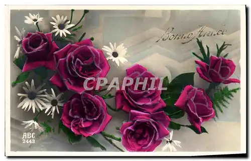 Cartes postales Fantaisie Fleurs