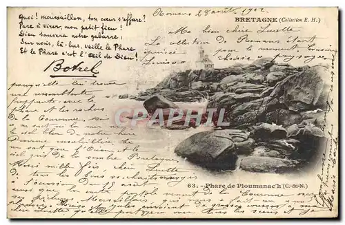 Cartes postales Phare de Ploumanach Botrel