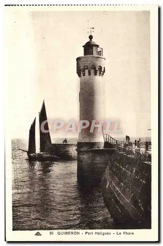 Ansichtskarte AK Phare Port Haliguen Quiberon