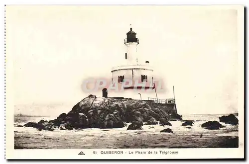 Ansichtskarte AK Phare Quiberon La phare de la Teignousse