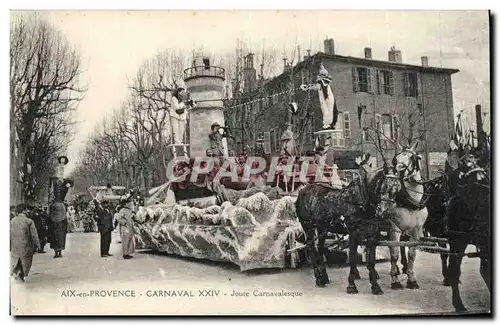 Cartes postales Carnaval Aix en Provence Carnaval XXIV Joute carnavalesque Phare