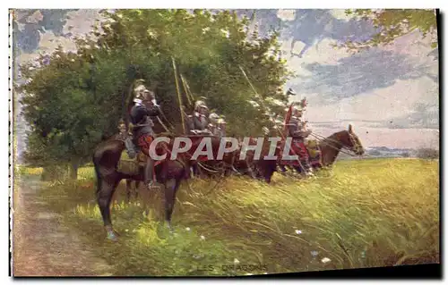 Cartes postales Militaria Les Dragons